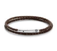 Lucleon by Trendhim Men's Bracelet | Collins 3mm Leather Wrap Bracelet in Brown | Genuine Leather with Magnetic Clasp | Danish Design | Stylish Accessory for Everyday & Special Occasions