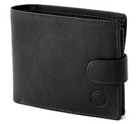 Lucleon by Trendhim Men's Wallet in Black, Crafted from Premium Genuine Leather, Featuring a Stylish Design and Practical Layout with 12 Card Slots.