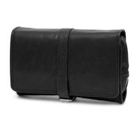 Lucleon by Trendhim Men's Wash Bag | Montreal Leather Hanging Toiletry Bag | Danish Design | Practical Grooming Bag for Travel & Everyday Use | Black