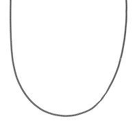 Lucleon by Trendhim Necklace Chain Men | 2mm chain Necklace | Lobster Clasp | Polished 316L Stainless Steel | Danish Design | Stylish for Everyday Wear | Black