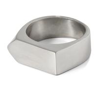 Lucleon by Trendhim Ring Men | Silver-Tone Surgical Steel | PVD Coating | Danish Design | Polished Finish