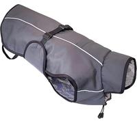 Lucolove Waterproof Dog Coat - Self-Warming Thermal Winter Jacket for Small, Medium, Large Dogs - Fleece Lined, Secure Clip Fastening, Harness Friendly, CM Size Guide for Reliable Fit (Dark Grey, 3XL)