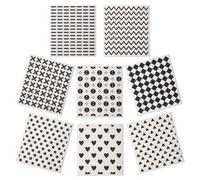Lucomb 8 Pack Swedish Kitchen Dishcloths, Reusable Dish Cloth Paper Towels Washable Decorative Cleaning Cloths Sponge Wipes for Dish Washing, Super Absorbent & Quick Drying