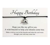 Lucor Happy Birthday Gifts | Elephant Wish String Bracelet | Gifts for Birthday(Turquoise)