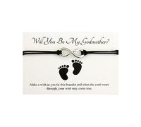 Lucor Will You Be My Godmother Gifts,Godmother Proposal Gifts,Godmother Wish String Bracelet,Gifts for Godmother (Will You Be My Godmother)