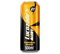 Lucozade Alert Tropical Burst Energy Drink 500ml (Pack of 12)