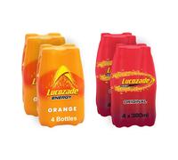 Lucozade Energy 8x Orange & 8x Original Sparkling Energy Drink Powered By Glucose, 380ml