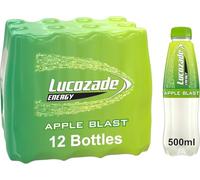 Lucozade Energy Apple Flavoured Drink, 500ml Bottles, Pack of 12