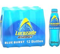 Lucozade Energy Blue Burst, 500ml Bottles, Pack of 12