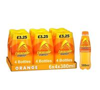 Lucozade Energy Drink Orange 4 x 380ml PMP £3.25 | Case of 6