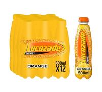 Lucozade Orange Energy Drink 500ml Bottle Pack Of 12 x 500ml