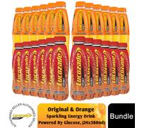 Lucozade Original & Orange Sparkling Energy Drink, 3x380ml