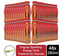 Lucozade Original Sparkling Energy Drink Powered By Glucose, 48x 380ml