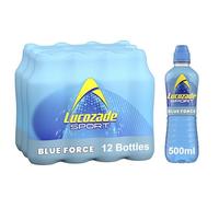 Lucozade Sport Body Fuel - Blue Force 12x500ml Isotonic sports drink, with Electrolytes and Vitamin B3 Still | Bursting with Flavour