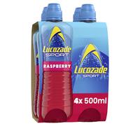 Lucozade Sport Body Fuel Raspberry 4x500ml Isotonic sports drink with Elec
