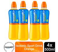 Lucozade Sport Orange Isotonic Electrolyte Energy Drink 4x500ml
