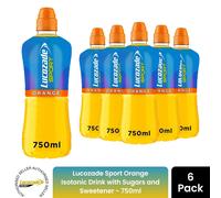 Lucozade Sport Orange Isotonic Sports Drink 750ml x6 Pack