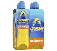 Lucozade Sport Orange Sports Drink, 4 x 500ml