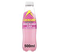 Lucozade Zero Sparkling Drink with Sweeteners Pink Lemonade 500ml