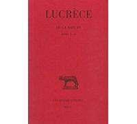 Lucrece, de la Nature: Tome II: Livres IV-VI: 2 (Collection Des Universites De France Serie Latine)