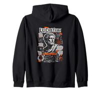 Lucretius Ancient Roman Epicurean Atom Philosophy Zip Hoodie