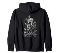 Lucretius Roman Philosopher Epicurean Statue Zip Hoodie