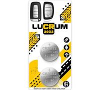 Lucrum - Hyundai CR2032 Key Battery Replacement for Car Remote Key for Hyundai Accent, Santa Fe, Sonata, Tucson, Elantra, Genesis, Kona 2012-2021 CR 2032