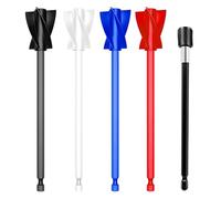 LUCTHY Epoxy Resin Mixer Paddles, 4 Pcs Drill Mixer with Extension Rod | 4 paint mixer drill mixer attachment + 1 extension rod. ABS plastic. Fits 1/4" drill. For epoxy, paint & glaze