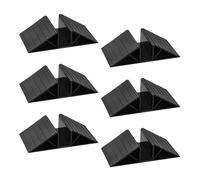 Lucxhcky 6 PCS Pet Fence and Gate Stabilizer Kit, The Ultimate Solution to Stabilize Wobbly Free Standing Plastic, Wooden Dog Gates and Playpens for Your Pet's Safety (Black)