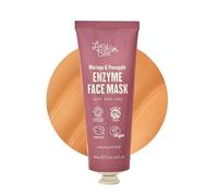 Lucy Bee Pineapple Enzyme Face Mask & Gel Cleanser, Certified Organic Rinse Off Face Mask, Gently Exfoliate & Unclog Pores, Brighten & Purify, Vegan & Cruety Free, 60ml