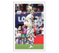 Lucy Bronze & Alex Greenwood England Lionesses Euro 2022 Winners Signed 12x8 Inch Photo Print With Pre Printed Signature Autograph Gift