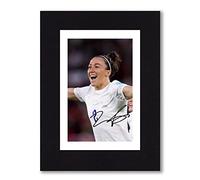 Lucy Bronze - England Women's Euro 2022 Winner, Lionesses Signed 8x6 Inch Mounted Photo Print Pre Printed Signature - Football Autograph Memorabilia, Ready To Be Framed, 8 x 6 Inch - 203.2 x 152.4 mm