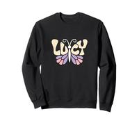 Lucy Butterfly - Personalized Cute Name Word Art Sweatshirt