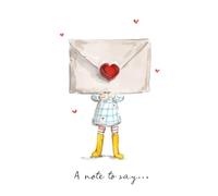 Lucy Claire Illustrations 'A Note To Say' Greetings Card