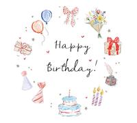Lucy Claire Illustrations Birthday Card