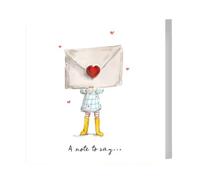 Lucy Claire Illustrations Greetings Card, A Note To Say, Sweet Generic Card For Any Occasion, Cute Illustrated Greeting Card