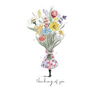 Lucy Claire Illustrations Thinking Of You Sympathy Card, Cute Illustrated Design, With Sympathy