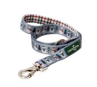 Lucy & Co. 5 Foot Designer Dog Leash for Small, Medium or Big Dogs or Puppies Puppy - Pet Accessories & Supplies- Large-Gray & White Snowman