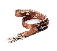 Lucy & Co. 5 Foot Designer Dog Leash -Leash for Small, Medium or Big Dogs or Puppies Puppy Leash - Pet Accessories & Supplies - (Chocolate Meadow, Large)