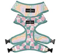 Lucy & Co. Cute No-Pull Rosewater Teddy Harness - Stop Pulling & Walk Easy - Harness Available in XS-XL for Small, Medium, and Large Dogs - Teddy Light Pink (Medium)