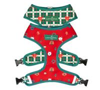 Lucy & Co. Cute Reversible Dog Harness Walking Halter - Best Designer Pet Harnesses for XS - XL Dogs - Padded Adjustable Vest for Easy Walking- Happy Howlidays - Seasonal - XSmall