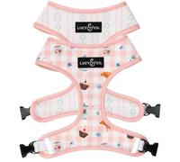 Lucy & Co. Sipping Slowly Reversible Dog Harness, Adjustable Comfort Fit with Dual Leash Attachments, Small