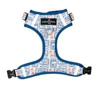 Lucy & Co. Tinned Fish No-Pull Dog Harness, Adjustable Front Clip Harness with Comfort Padding, Small