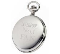 Lucy G Silver Plated Liverpool Pocket Watch PW84 Can Be Personalised Engraved Free