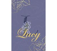 Lucy Journal: Monogram L Personalized Floral Notebook for Women Decorative Purple and Gold Monogram Journal, Cute Aesthetic Notebook, Personalized Diary and Birthday Gift for Women Named Lucy