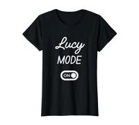 Lucy Mode On Name Value Graphic T-Shirt, Women, Black, L