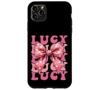 LUCY Name Coquette Bow Aesthetic for Women Girls Case for iPhone 11 Pro Max