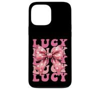 LUCY Name Coquette Bow Aesthetic for Women Girls Case for iPhone 13 Pro Max