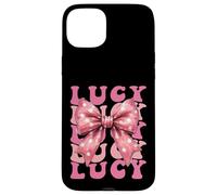 LUCY Name Coquette Bow Aesthetic for Women Girls Case for iPhone 15 Plus