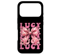 LUCY Name Coquette Bow Aesthetic for Women Girls Case for iPhone 17 Pro